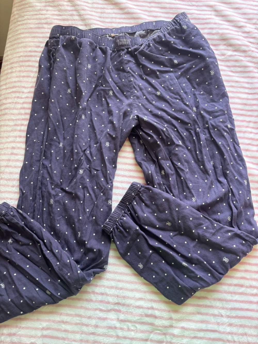 Victoria's Secret Navy Blue Polka Dot PJs